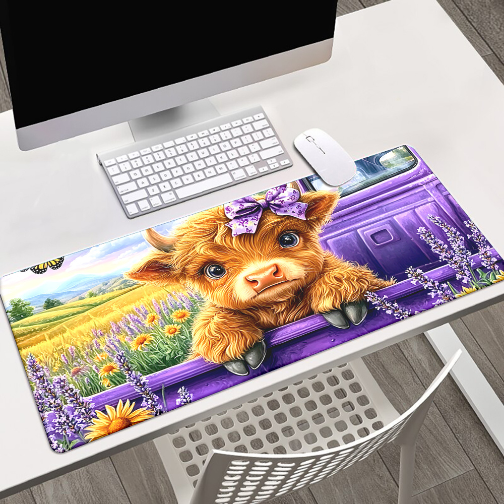 Cute Highland Cow Lavender Fie – Cow Mat Rubber Bewertung und Preis