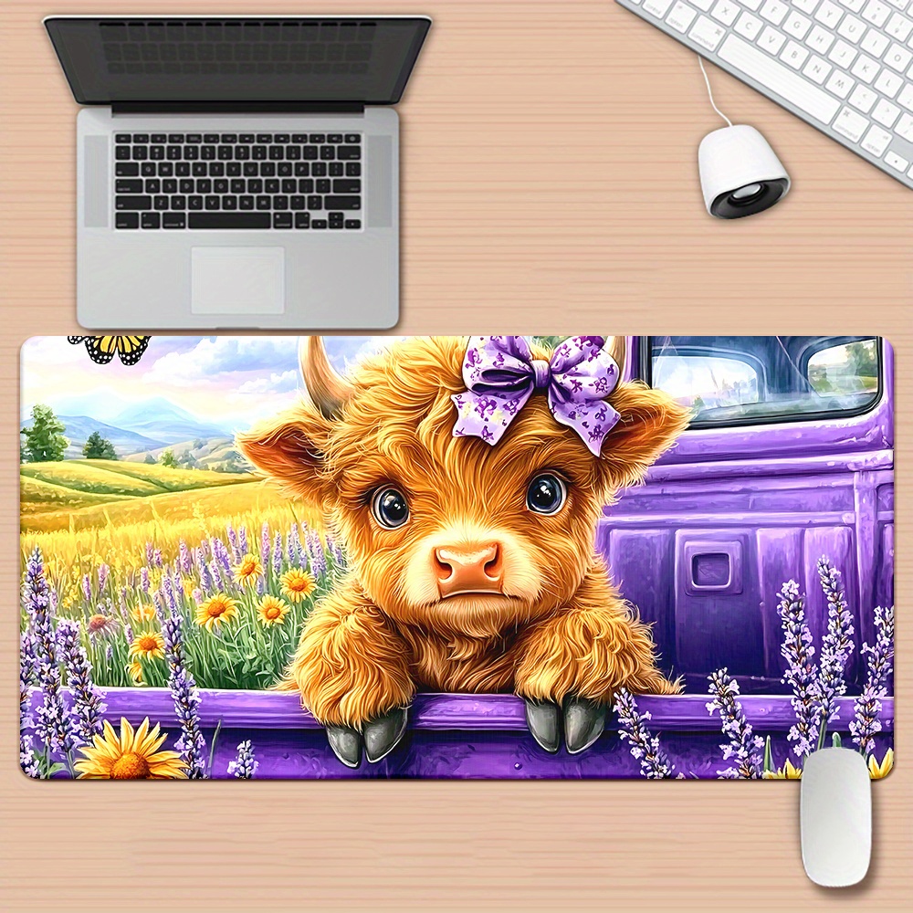 Cute Highland Cow Lavender Fie – Cow Mat Rubber Bewertung und Preis