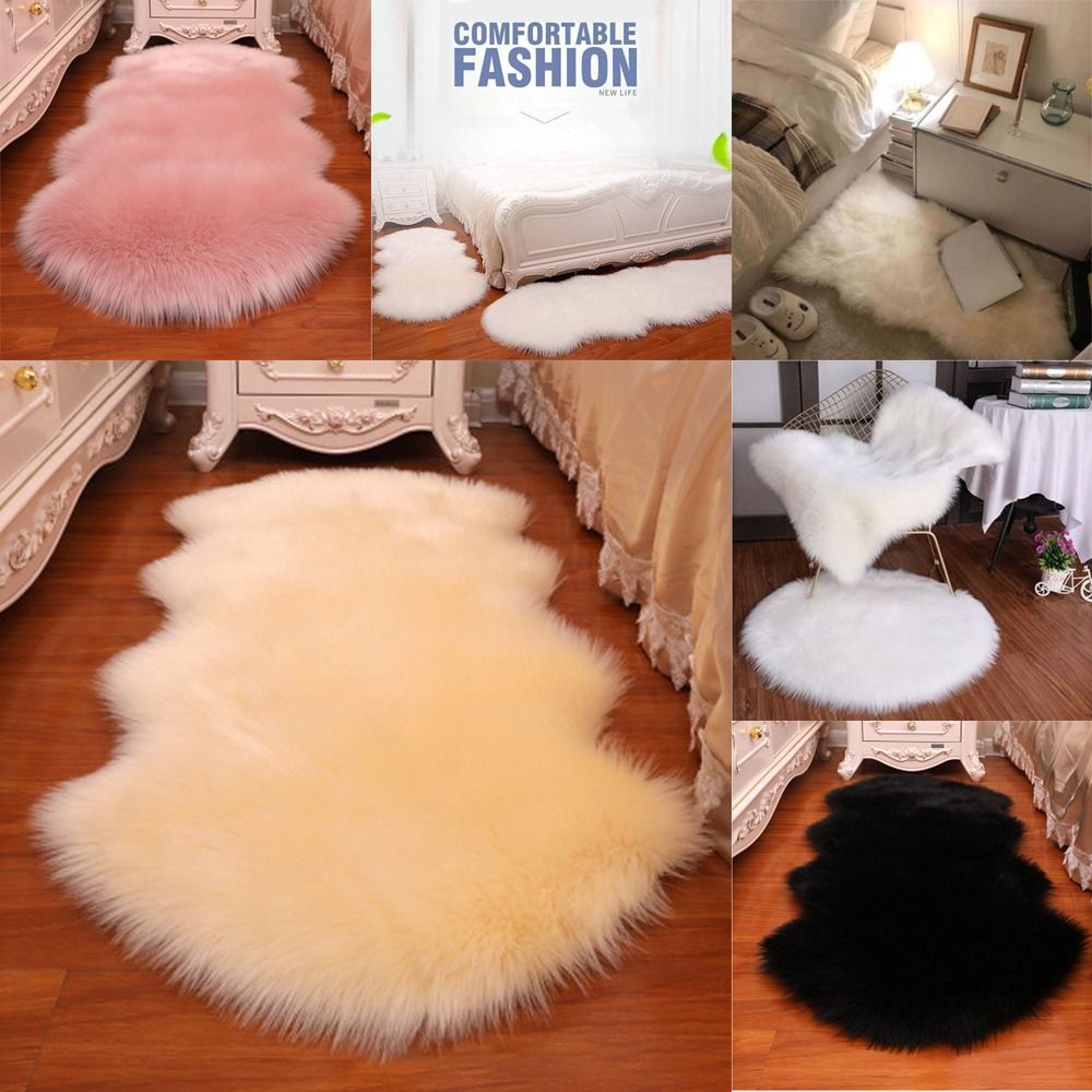 Soft Faux Fluffy Shaggy Rugs A – Cow Mat Rubber Bewertung und Preis