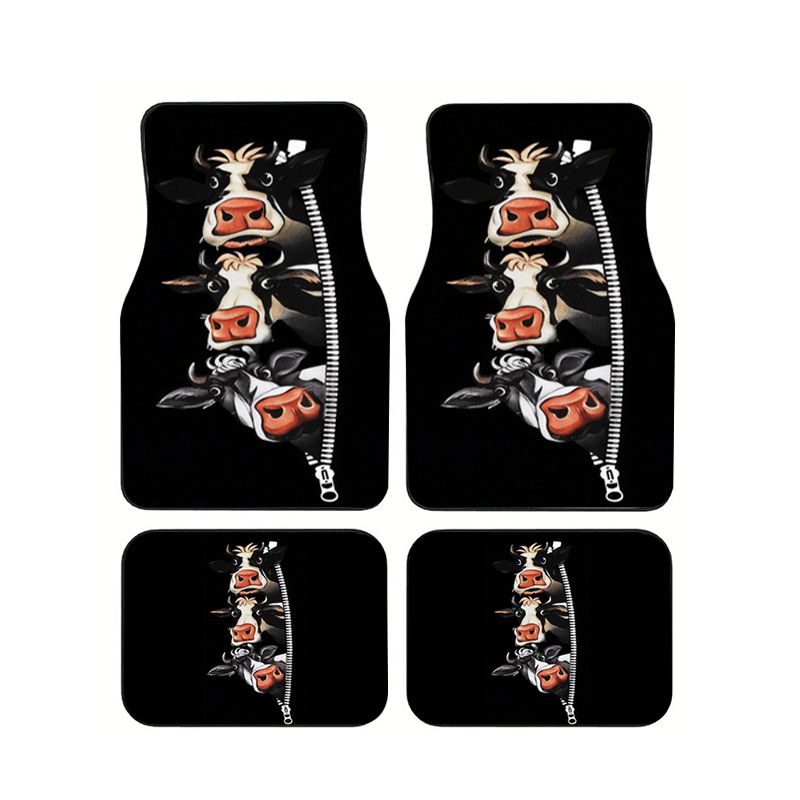 Cow Zipper Funny Cartoon Car F – Cow Mat Rubber Bewertung und Preis
