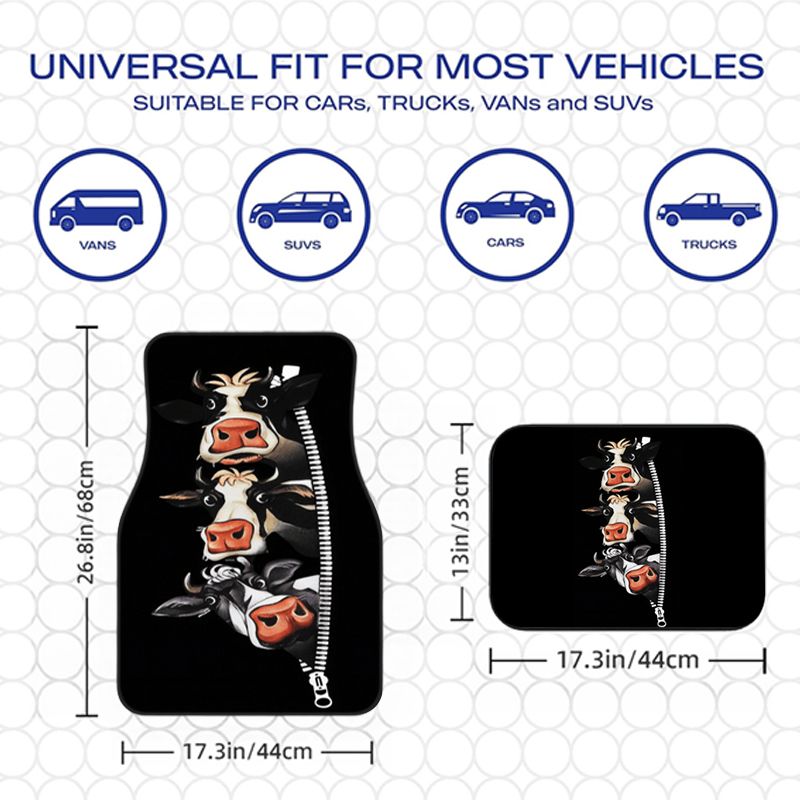 Cow Zipper Funny Cartoon Car F – Cow Mat Rubber Bewertung und Preis