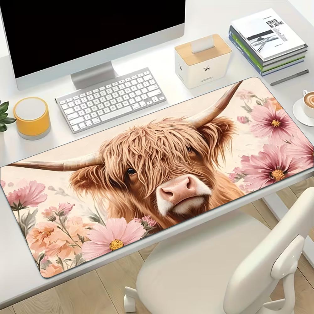 Highland Cow Pink Floral Large – Cow Mat Rubber Bewertung und Preis