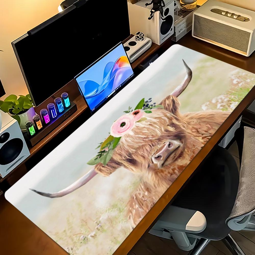 Highland Cow Pink Floral Large – Cow Mat Rubber Bewertung und Preis