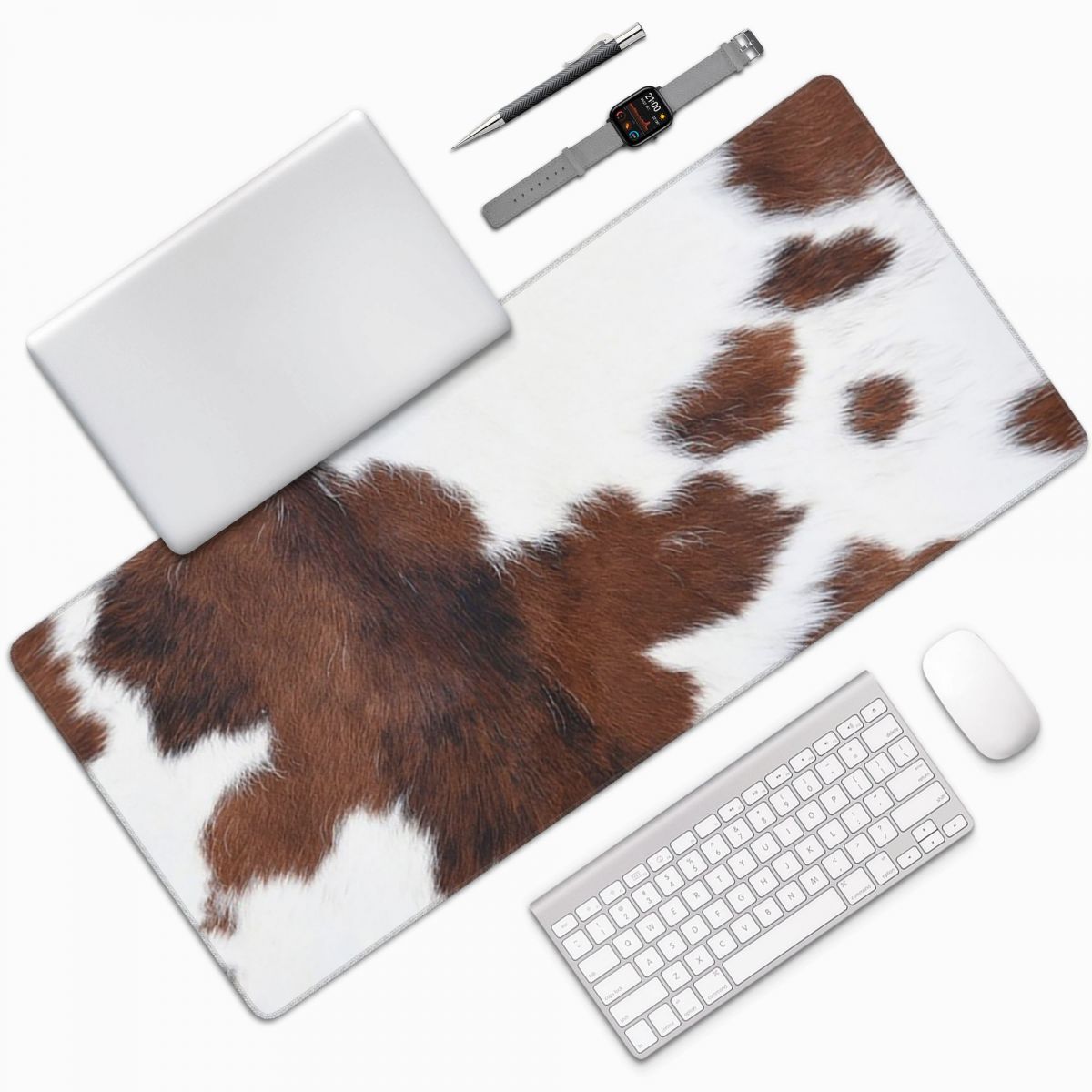 Large Mouse Pad Cow Skin Patte – Cow Mat Rubber Bewertung und Preis