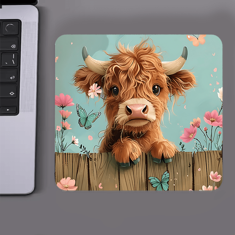 Brand Cute Highland Cow Mouse  – Cow Mat Rubber Bewertung und Preis