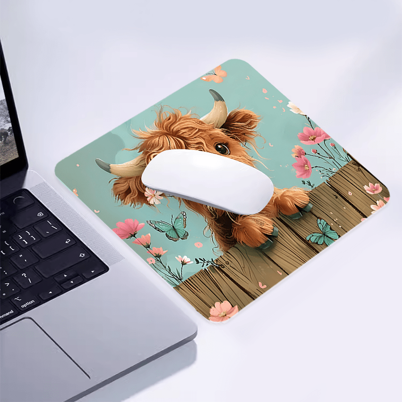 Brand Cute Highland Cow Mouse  – Cow Mat Rubber Bewertung und Preis