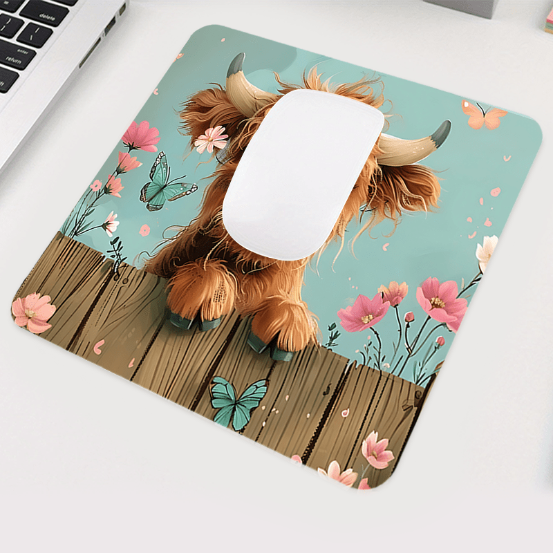 Brand Cute Highland Cow Mouse  – Cow Mat Rubber Bewertung und Preis