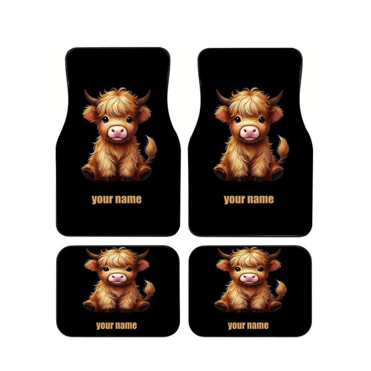 Universal 4 Pcs Car Floor Mats – Cow Mat Rubber Bewertung und Preis