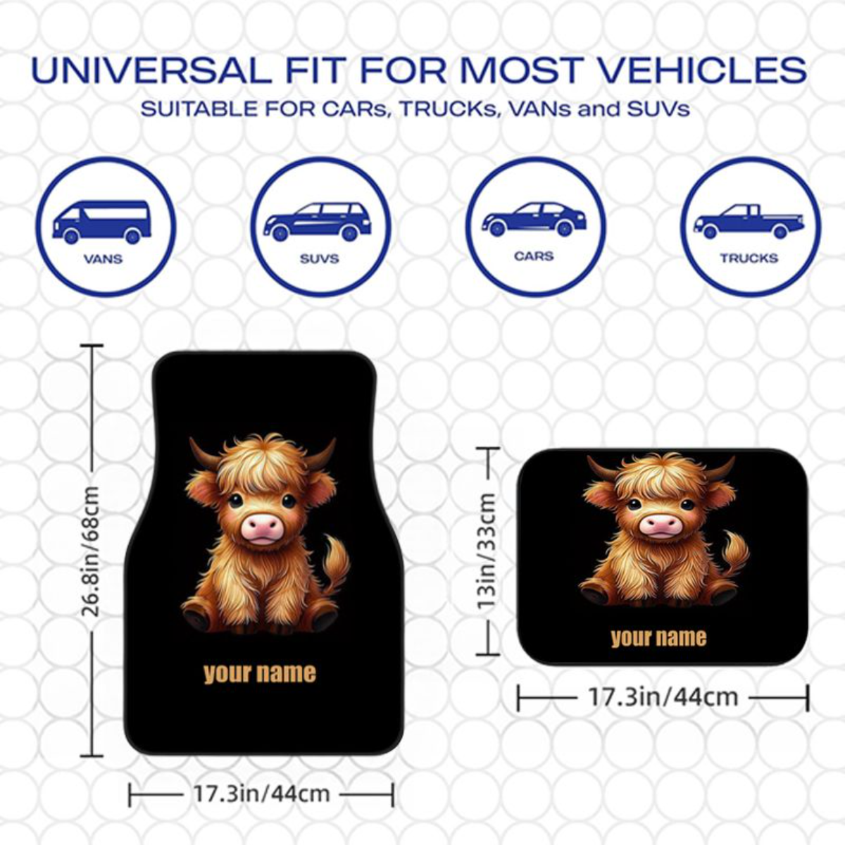 Universal 4 Pcs Car Floor Mats – Cow Mat Rubber Bewertung und Preis