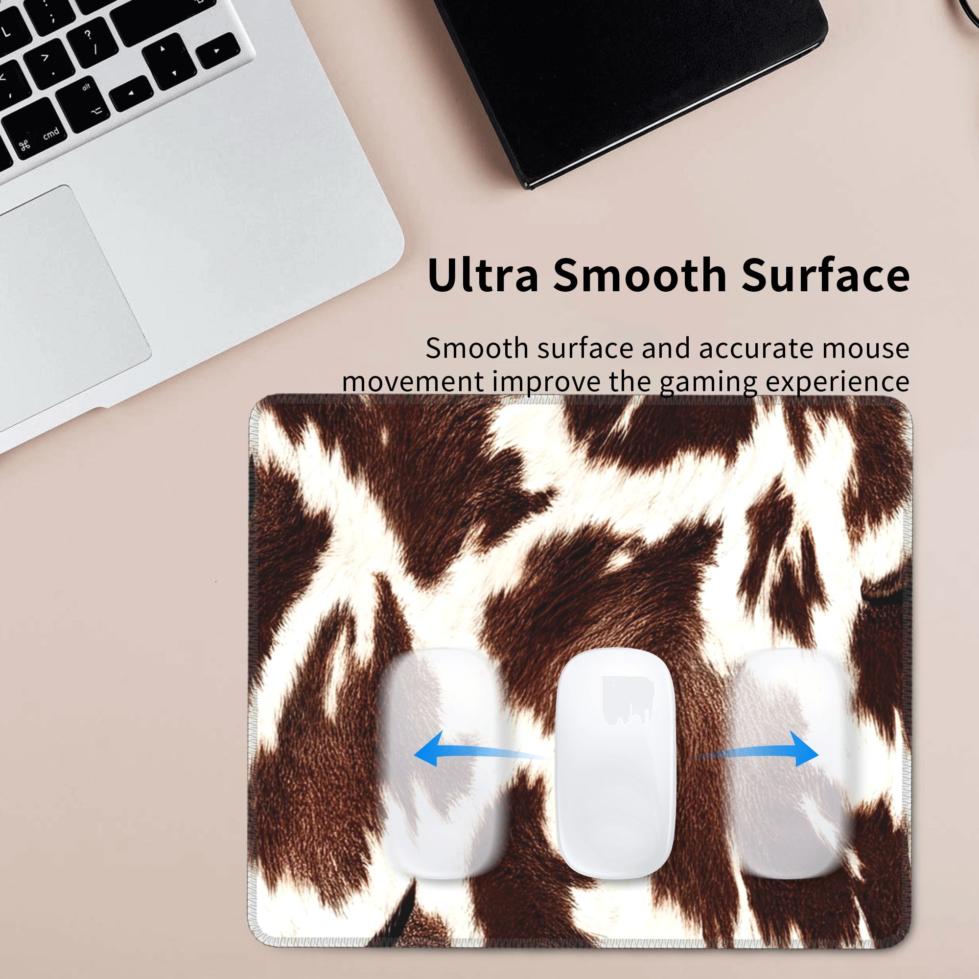 Cow Skin Pattern Mouse Pad Com – Cow Mat Rubber Bewertung und Preis