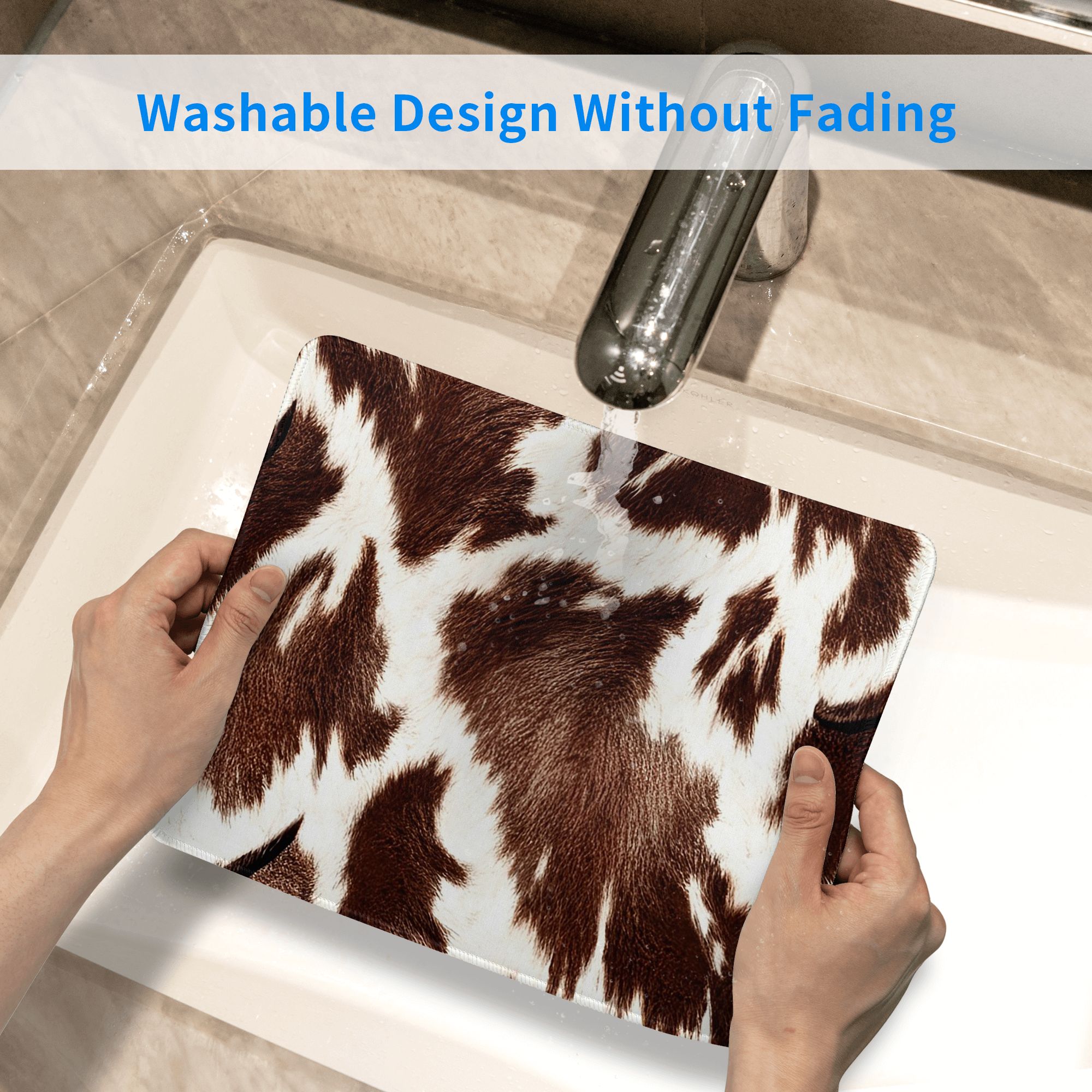 Cow Skin Pattern Mouse Pad Com – Cow Mat Rubber Bewertung und Preis