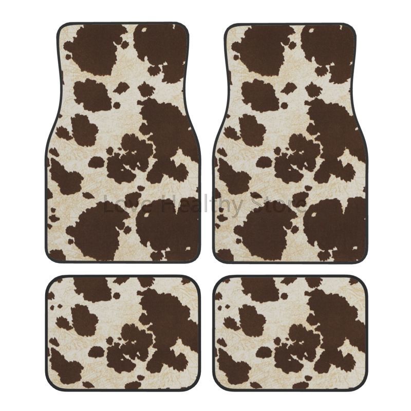 Cow Car Floor Mats Set of 4 Br – Cow Mat Rubber Bewertung und Preis