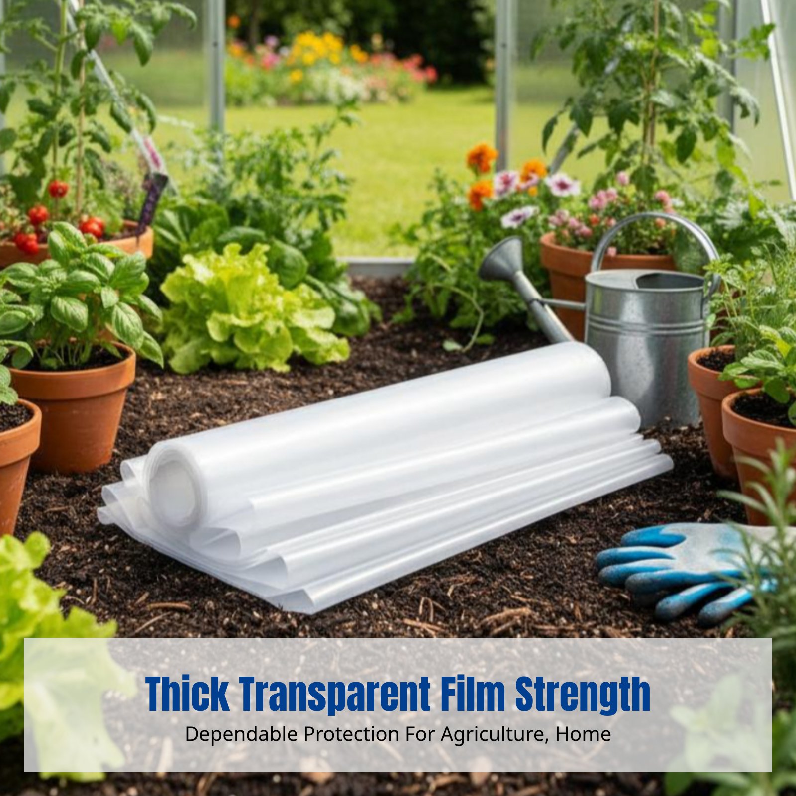 Heavy Duty Transparent Tarp, W – Greenhouse Plastic Film Bewertung und Preis