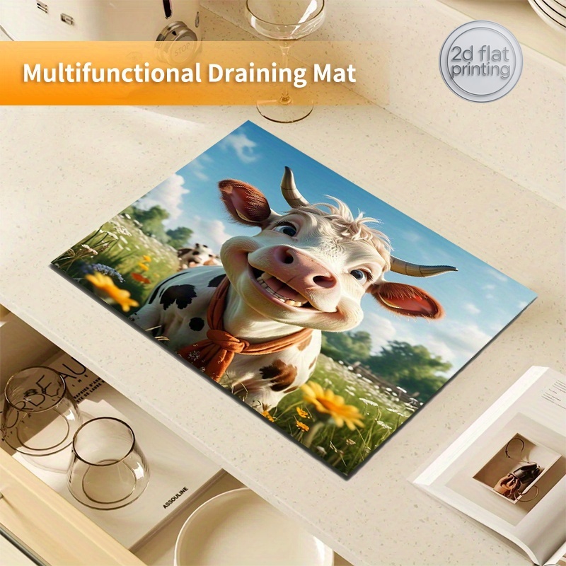 2D Flat Printing 1pc Cow Print – Cow Mat Rubber Bewertung und Preis