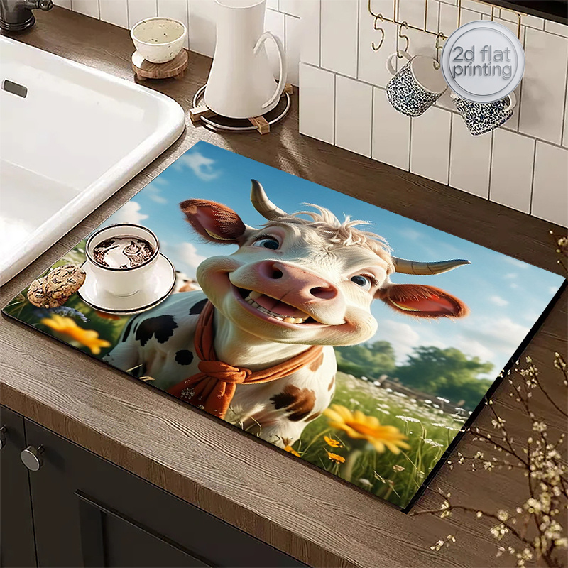 2D Flat Printing 1pc Cow Print – Cow Mat Rubber Bewertung und Preis